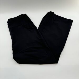 Promover Black High-Waisted Wide-Leg Leggings with Pockets – Size XL